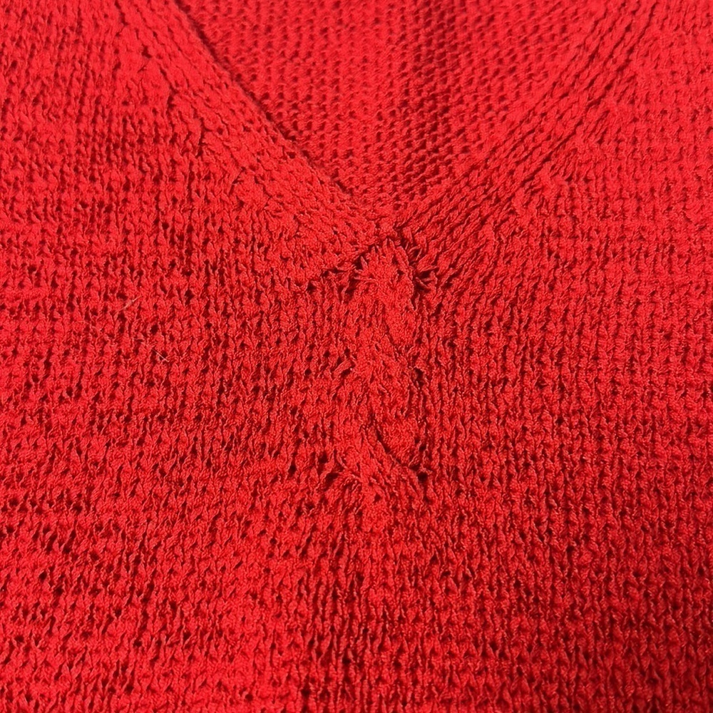 Vintage90’s Pendleton Red Knit Twinset | Cardigan + Shell · Quiet Luxury Capsule - Picture 8 of 16